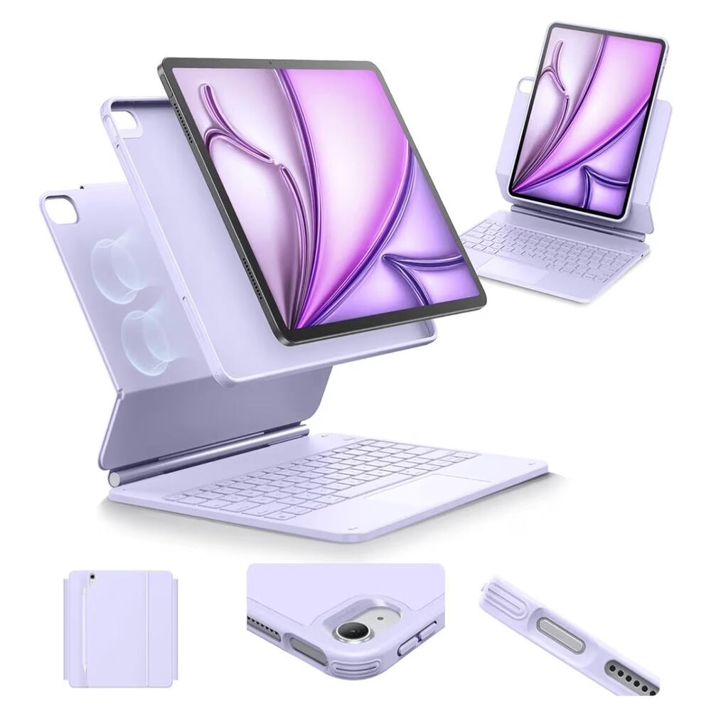 ESR Rebound 360 Series Purple Ipad Air 13" Keyboard Case